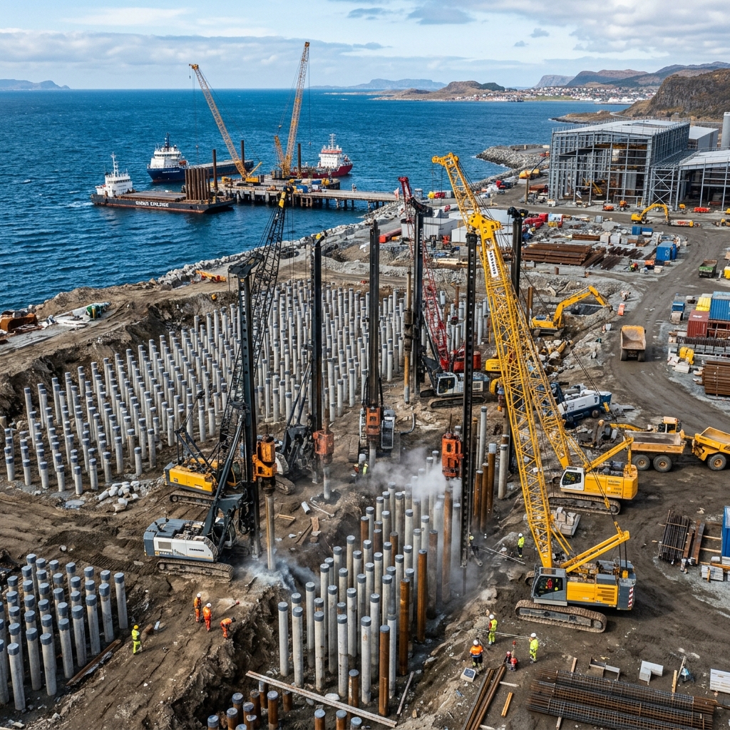 Heavy foundation rotary drilling